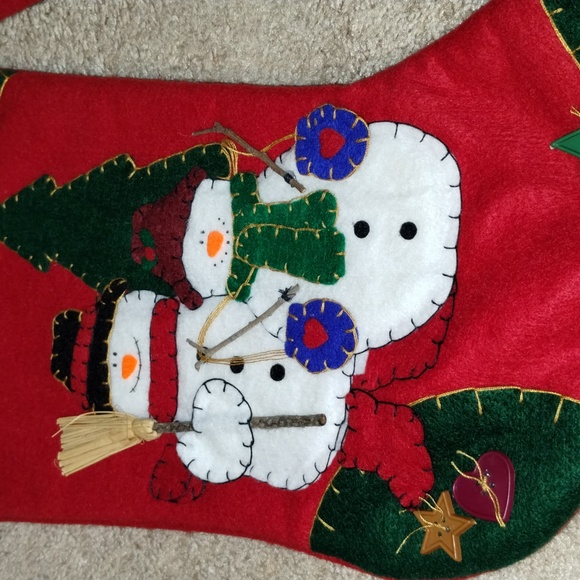 2 Pcs Prima Creations Christmas Felt Stockings - Picture 3 of 4